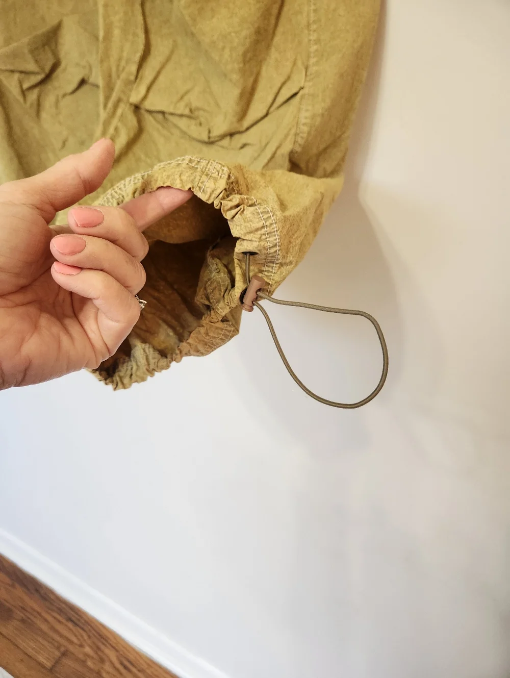 Urban Outfitters UO Sloan Nylon Baggy Balloon Parachute Pants Y2K 80s Khaki M - Picture 8 of 16